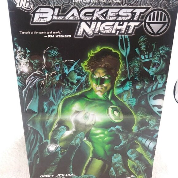 Marvel DC Comics Green Lantern Blackest Night Graphic Novel Geoff Johns Reis - Picture 1 of 10